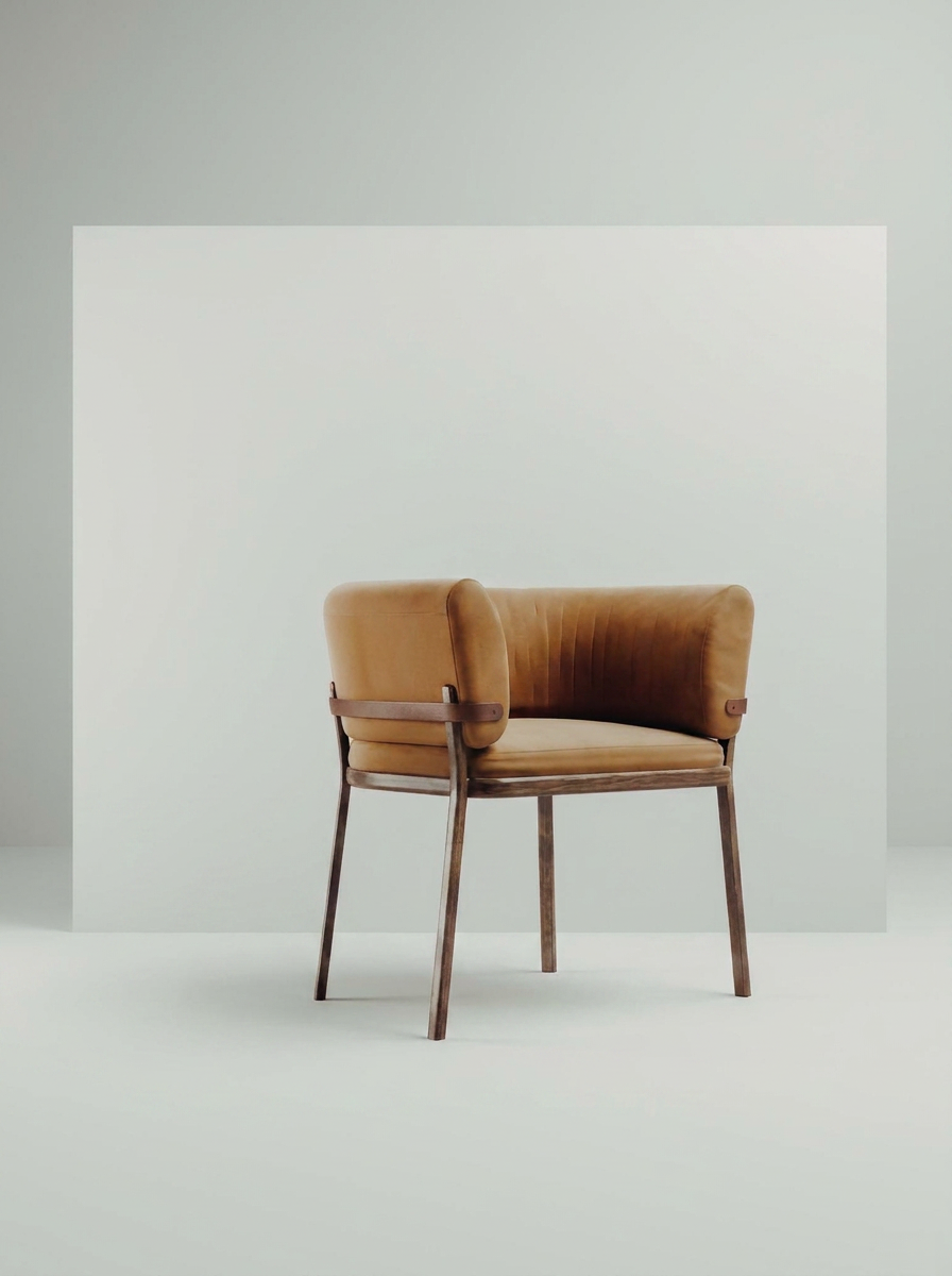 Nordic modern solid wood dining chairs