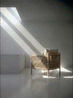 Teak rattan chair